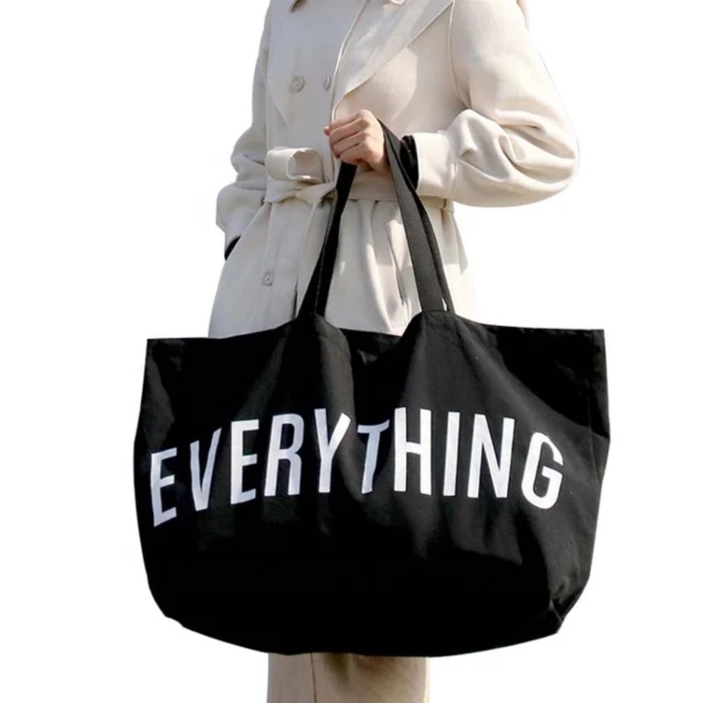 HUGE "EVERYTHING" 28" CANVAS TOTE. (ALSO CUSTOMIZABLE) Various Colors In Stock. - Picture 2 of 11